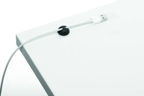 Vista 5 de Durable Cavoline - Clips para cables de gestión de cables, paquete de 6 clips autoadhesivos de grafito para 1 cable, perfectos para una gestión