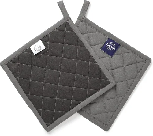 Vista 20 de Encasa XO Soportes para ollas, almohadillas acolchadas para cocina, 8 x 8 Azul escocés