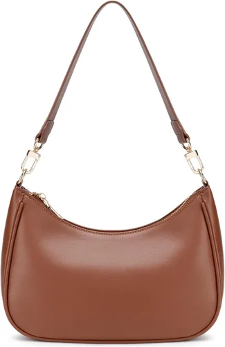 Vista 50 de CYHTWSDJ Bolsos de hombro para mujeres, lindo bolso tote tipo hobo con cierre de cremallera y mini cartera de mano Nailon Negro