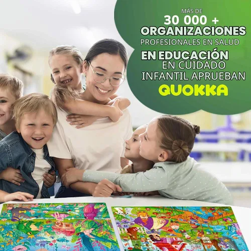 Vista 5 de QUOKKA Rompecabezas para niños de 4 a 6 años – Pack de 4 rompecabezas de 60 piezas para niños – Juego de rompecabezas de cuentos de hadas