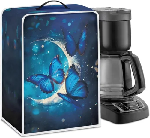 Vista 27 de Cubiertas antipolvo para máquina de café cruzado con bandera estadounidense, para mezclador, máquina de jugo, mantiene la cocina y la oficina
