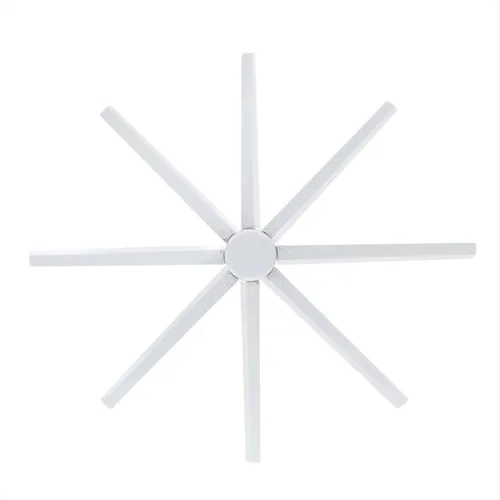 Vista 8 de Ciata Ventilador de techo industrial de 100 pulgadas con control remoto, interior/exterior, cuchillas de metal blanco resistentes, extra grande
