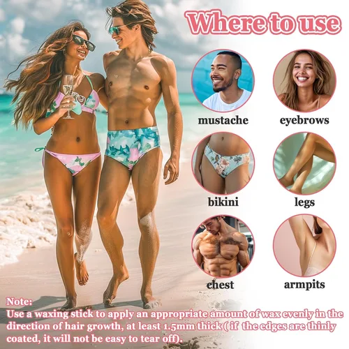Vista 3 de Sukh Cuentas de cera dura para depilación – 15.17 oz, rosa, sin colofonia, hidratante, suave con la piel, evita quemaduras de afeitar, unisex