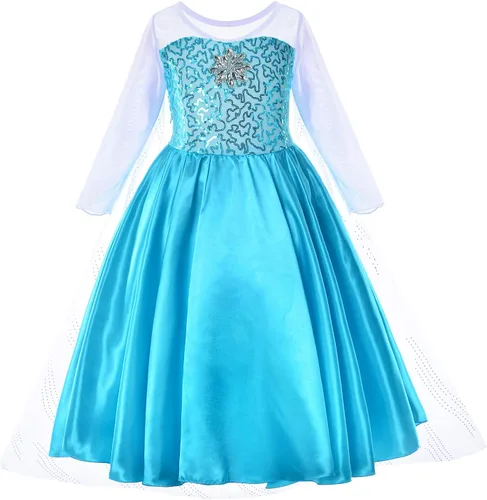 Vista 3 de Party Chili Princess Costume for Girls Dress Up With Accessories Toddler Little Girls
