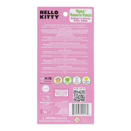 Vista 9 de Hello Kitty - Juego de maquillaje hidratante de 5 piezas a base de plantas, para niñas, niños pequeños, perfecto para fiestas, fiestas de pijamas