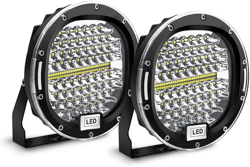 Vista 14 de Barra de luz LED redonda Safego de 7 pulgadas, redonda, color rojo, 2 unidades, 300 W, 30000 Lm, impermeable, haz puntual LED, luz de trabajo, luces