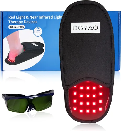 Vista 8 de DGXINJUN Terapia de luz roja para terapia de luz infrarroja para pies Zapatilla pies pies empeine LED dispositivo corporal portátil con modo de pulso