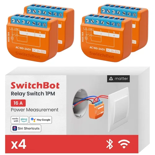 Vista 11 de SwitchBot Interruptor de relé inteligente (interruptor de relé 1PM US)