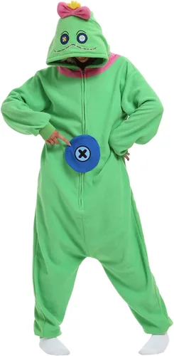 Vista 7 de BGOKTA Pijama de animal de Halloween para adultos, disfraz de cosplay, ropa para el hogar, una pieza Lty1-p