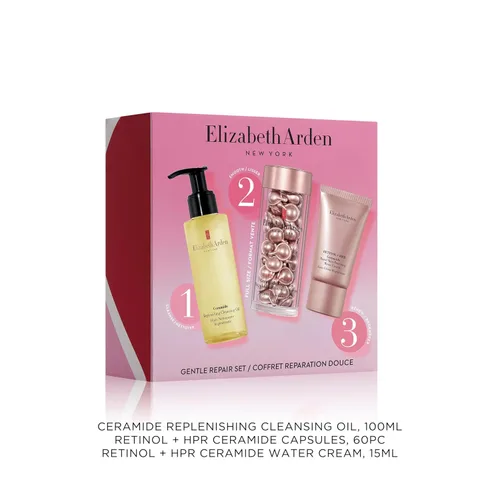 Vista 2 de Cápsulas de suero facial de retinol + HPR de ceramidas de Elizabeth Arden, tratamiento de líneas finas y arrugas, renovación rápida de la piel