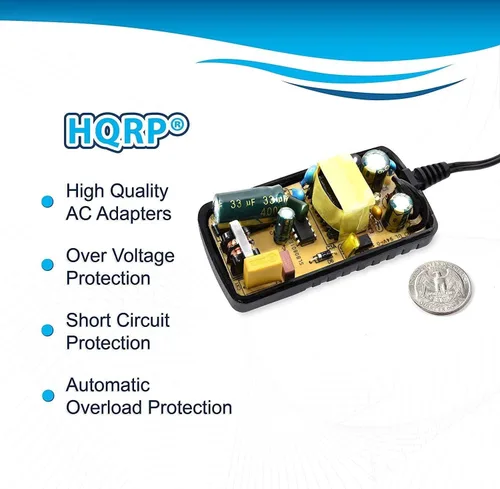 Vista 4 de HQRP Adaptador de corriente alterna de 12 V compatible con Shure PS21 PS23 PS-21 PS-23 PS23US PS21US 200M, FP22, FP24, FP33 Mixer, ET4, EUT4, PG4