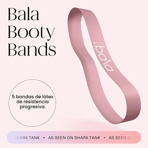 Vista 2 de Bala Bands Resistance Bands, Elastic Booty Bands for Home Workouts, 5 Pack