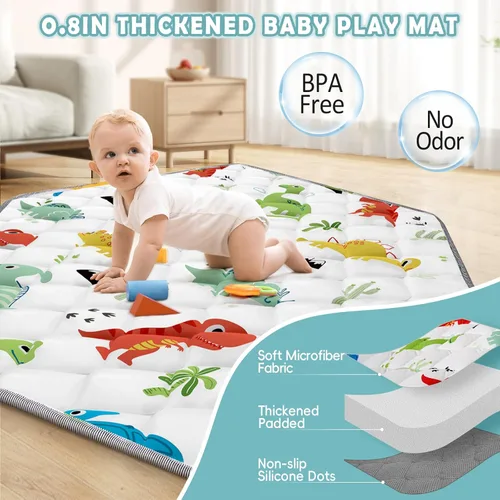 Vista 6 de Palopalo Corralito desplegable para bebés con toldo y alfombrilla UPF50+, corral plegable para interiores y exteriores para bebés y niños pequeños