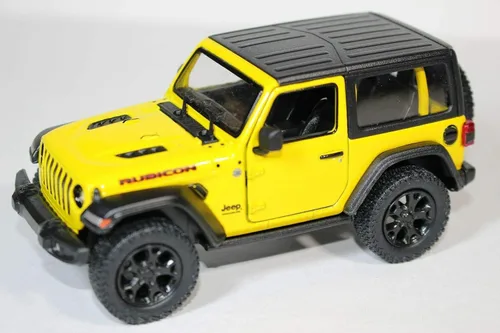 Vista 12 de KiNSMART - Vehículo de juguete modelo Jeep Wrangler Rubicon todoterreno 4x4 de 5 pulgadas, escala 1:34, réplica de coche de metal fundido