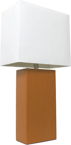 Vista 34 de Elegant Designs LT1025-PRP-LB Lámpara de mesa moderna envuelta en cuero para sala de estar, pasillo, entrada, dormitorio, oficina, púrpura
