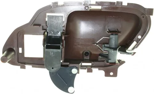 Vista 2 de KarParts360 Para Chevy K3500 Manija de puerta interior delantera o trasera lado del conductor Bisel rojo con palanca negra 1995-2000 con botón