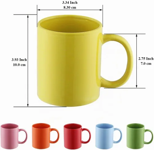 Vista 2 de Evanda Juego de 6 tazas de café de 12 onzas, tazas de cerámica con asa para café con leche, té caliente, capuchino, moca, cacao, leche, aptas