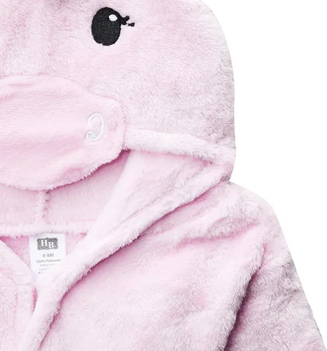 Vista 3 de Hudson Baby, bata de baño de peluche, unisex, para bebé, con diseño de animales