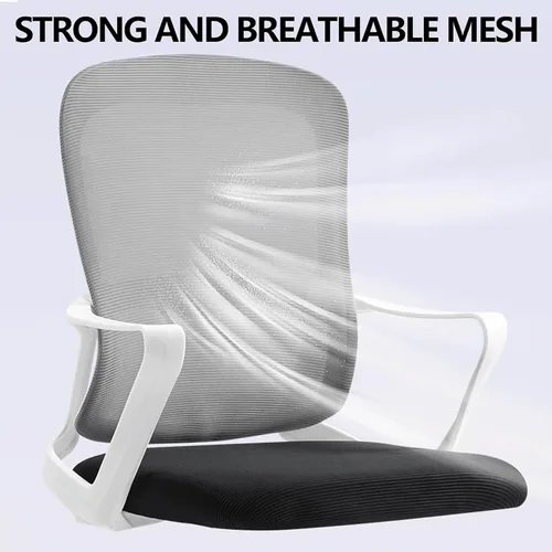 Vista 3 de Ergonomic Computer Desk Office Chair with Latex Cushion and Backrest - Comfortable Adjustable Gaming Chair for Work, Study and Relaxation in