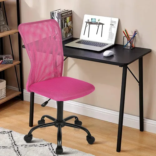 Vista 11 de Silla ergonómica de oficina con soporte de malla, moderna silla giratoria ejecutiva con respaldo medio, silla de computadora, silla de tareas