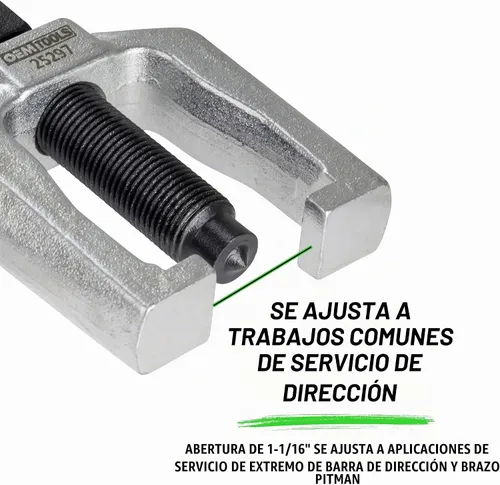 Vista 5 de OEMTOOLS 25297 1 1/16 Pulgadas de extremo de barra de acoplamiento y extractor de brazo Pitman, herramienta de extracción de barra de acoplamiento