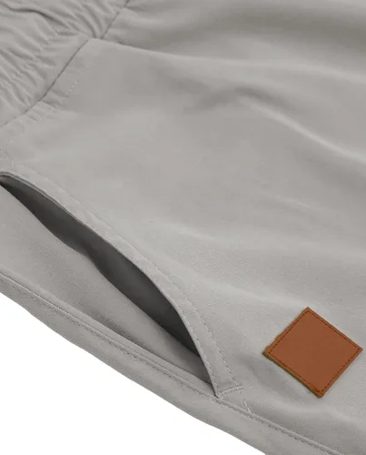 Vista 3 de Pantalones cortos de algodón para hombre, estilo casual, de ajuste clásico, con 4 bolsillos, para verano, playa