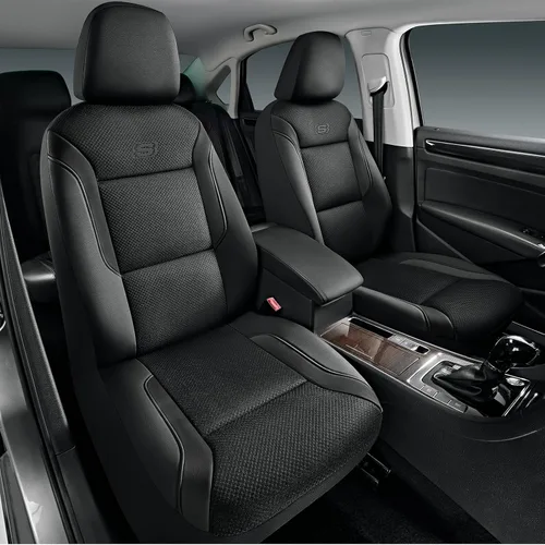 Vista 13 de Skechers Fundas de asiento de coche de espuma viscoelástica, fundas de asiento gruesas de malla Air Cool, juegos completos de asientos de coche