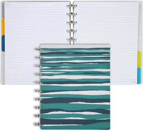 Vista 138 de Talia - Cuadernos de notas con tapas, planificador, personalizables, (Rosa de los 90, Junior (5.5 pulgadas x 8.5 pulgadas))