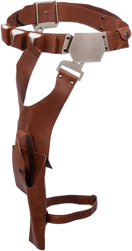 Vista 2 de Han Solo Belt with Buckle Updated Holster PU Prop Cosplay Costume Accessory