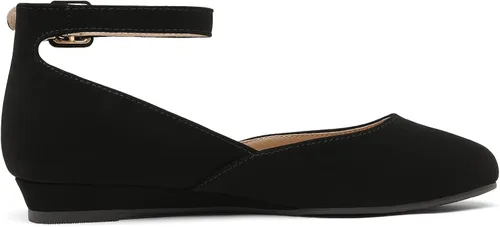 Vista 2 de Dream Pairs Revona - Zapatos planos para mujer, con correa para tobillo y plataforma baja