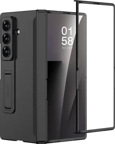 Vista 9 de Miimall Funda compatible con Samsung Galaxy Z Fold 5, [bisagra magnética de protección completa] [protector de pantalla integrado]