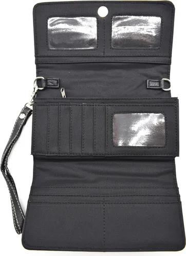 Vista 7 de Juego de monedero oculto de cuero con corte láser para caballo campo vaquera bolsos de hombro cartera