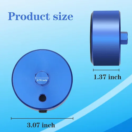 Vista 4 de Adaptador de manómetro de presión de aceite para motores GM Generation IV y V V8 - EN-47971 Azul