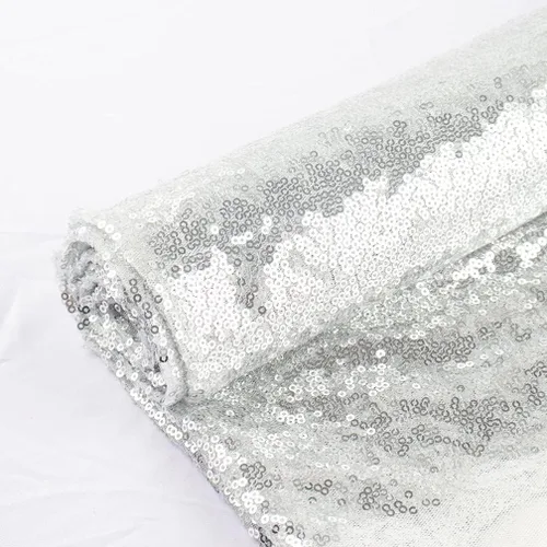 Vista 20 de Partisout Tela de lentejuelas por el patio - Tela de 3mm brillante para manualidades DIY, disfraces y decoración de fiesta Material de brillo, 3