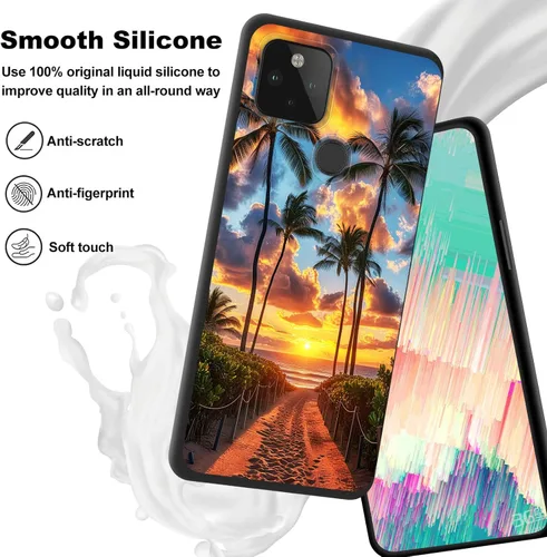Vista 509 de Funda delgada para Google Pixel 4 XL, funda delgada de silicona de TPU suave a prueba de golpes para Google Pixel 4 XL, astronauta Galaxy