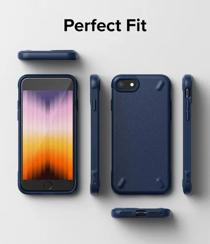 Vista 9 de Ringke Onyx - Funda protectora compatible con iPhone SE 5G (3ª generación, 2022), resistente, duradera, a prueba de golpes, de poliuretano marino