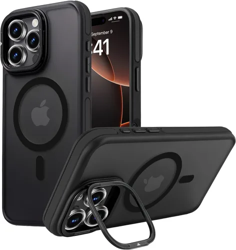 Vista 143 de Funda magnética para iPhone Air con protector de lente de cámara, protección grado militar de 10 pies, compatible con funda MagSafe Slim para iPhone