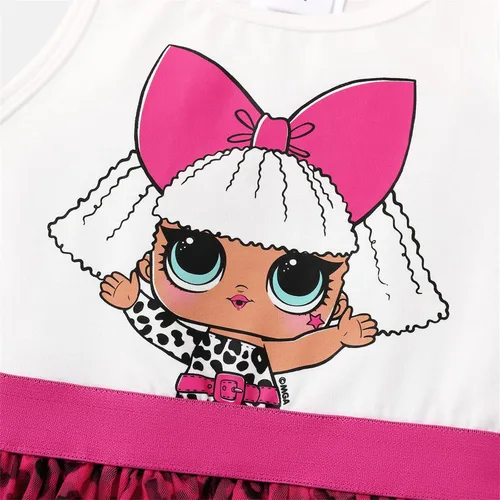 Vista 4 de L.O.L. Surprise! Girls Dress Summer Mesh Causal Tutu Princess Dress for Girls 3-10 Years