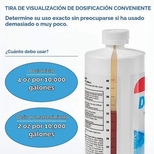 Vista 3 de Doheny's Super Algaecide Plus Grado profesional Eficaz contra la mayoría de los tipos de algas 7.1% de cobre quelado