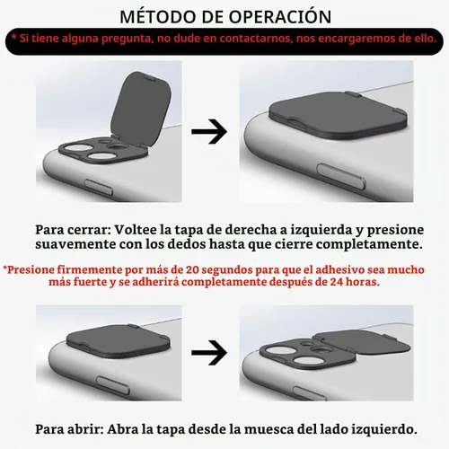 Vista 3 de Funda de privacidad compatible con 13 Pro/iPhone 13 Pro Max con cubierta de cámara frontal, protege la privacidad y la seguridad, pero no afecta