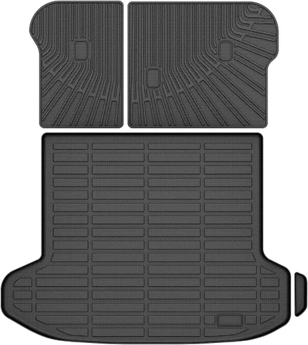 Vista 132 de Forro de carga para Jeep Compass/Patriot 2007-2016 y 2007-2012 Dodge Caliber, alfombras de carga para todo clima para accesorios de Compass