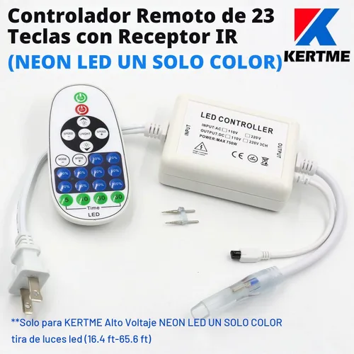 Vista 5 de Tira de luces LED de neón Azul