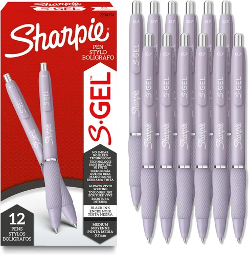 Vista 8 de Sharpie Bolígrafos de gel S-Gel, punta media, barril de rubor intenso Blush Bold