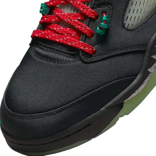 Vista 8 de Men's Jordan 5 Retro Low Clot Jade BlackClassic Jade-Fire Red (DM4640 036)