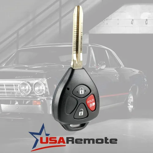 Vista 2 de Llavero de llave de auto con entrada sin llave compatible con Toyota 4Runner 2010-2016 / Rav4 2010-2012 / Yaris 2012-2015 (HYQ12BBY con chip G)