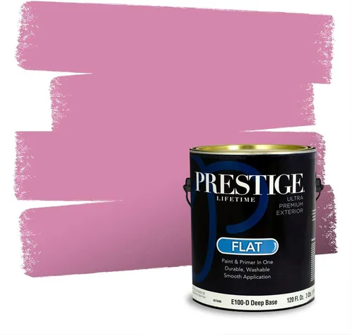 Vista 440 de Prestige Paints Pintura exterior e imprimación en uno, 1 galón, plano, coincidencia comparable de Valspar* Amber Rose*
