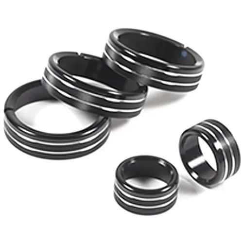 Vista 5 de Anillo decorativo de aleación de aluminio para automóvil, control central, control de volumen de aire acondicionado, anillo de montaje a presión