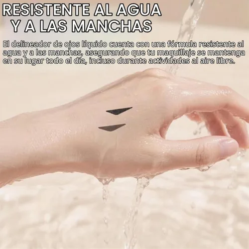 Vista 4 de Juego de 2 sellos de delineador de ojos de gel, 2025 nuevo lápiz de ojos plegable, doble extremo, impermeable, a prueba de manchas para Negro+marrón