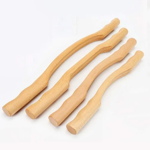 Vista 6 de Varillas de masaje manual, rodillo muscular, masajeador de raspado, rodillo de masaje de madera, barra de masaje de madera, herramienta de masaje