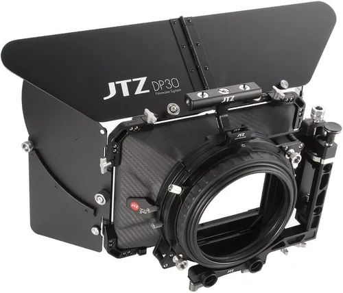 Vista 10 de JTZ DP30 Cine Lens Fibra de Carbono 4x4 Swing-Away Caja Mate con 0.591 in/0.748 in Rod Rail Rig para Sony FS5 FS7 ARRI RED Canon C100 C200 C300 BM D